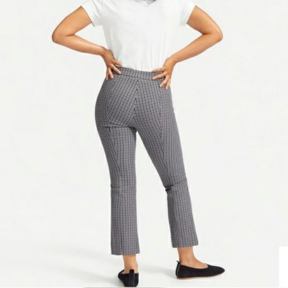 Everlane The Kick Crop Work Pant In Check Size 8 — image 3 of 8